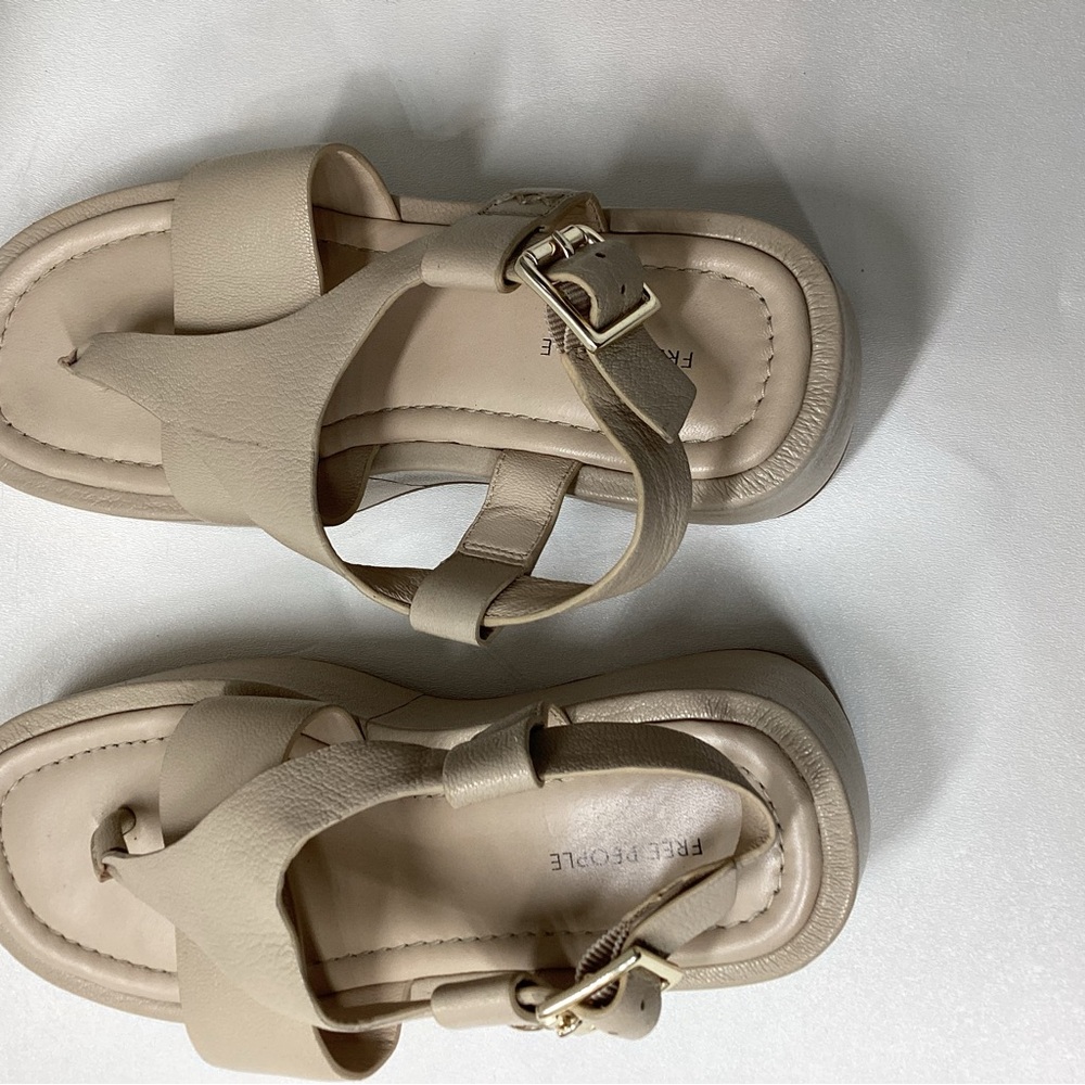 Free People Holt Ankle Strap Platform‎ Sandal Size 7.5 - Picture 11 of 14